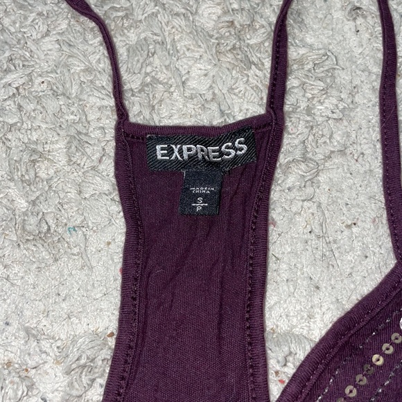 Purple glittery tank top - Picture 3 of 4